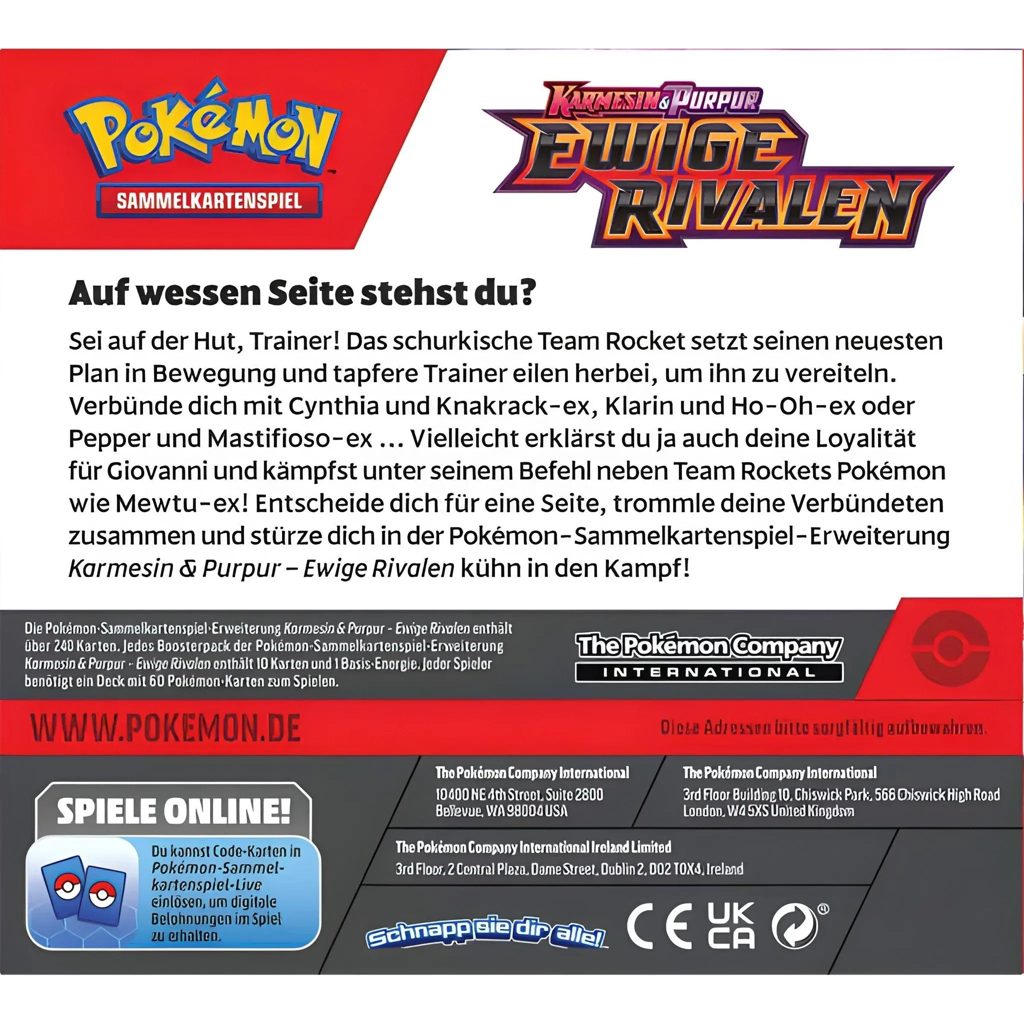 Pokémon Karmesin &amp; Purpur - Ewige Rivalen Booster Display - DE