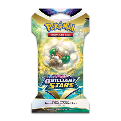 Pokémon Sword &amp; Shield - Brilliant Stars Sleeved Booster Artwork Set (4er Set) - EN