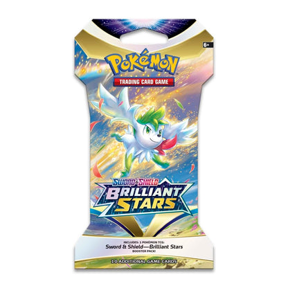 Pokémon Sword &amp; Shield - Brilliant Stars Sleeved Booster Artwork Set (4er Set) - EN