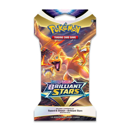 Pokémon Sword &amp; Shield - Brilliant Stars Sleeved Booster Artwork Set (4er Set) - EN