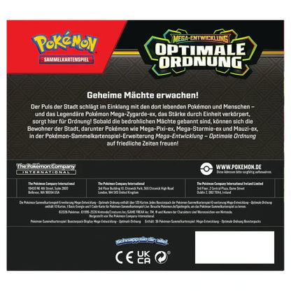 Pokémon - Optimale Ordnung Booster Display - DE
